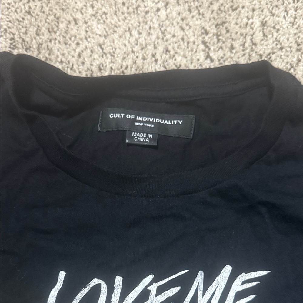 Cult of Individuality Black Tee with Colorful Graphic - Picture 2 of 3